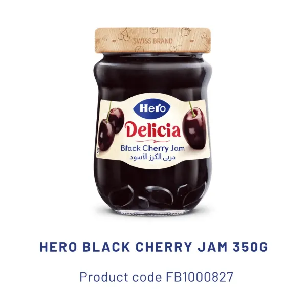 Hero Black Cherry Jam 350g