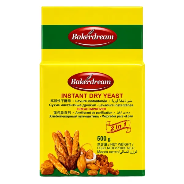 Bakers Dream Instant  Dry Yeast & Bread Improver 2 in 1 500g