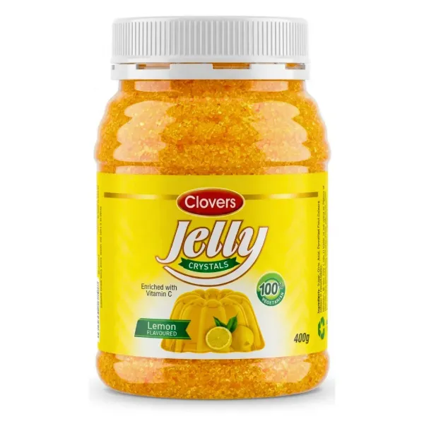 Clovers Jelly Crystals Lemon 400g