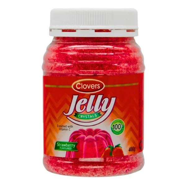 Clovers Jelly Crystals Strawberry 400g