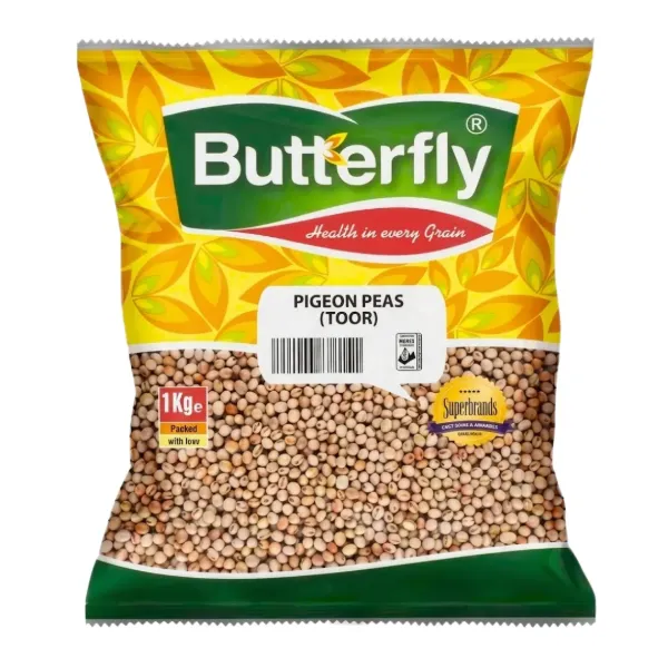Butterfly Toor Dal (Pigeon Peas Whole) 1kg