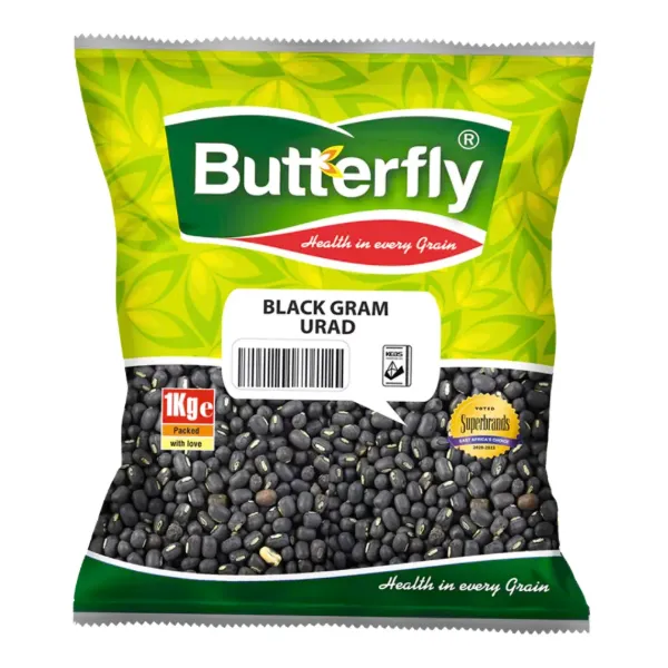 Butterfly Urad (Black Gram Whole) 1kg