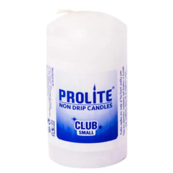 Prolite Club Candles White Small 48pcs