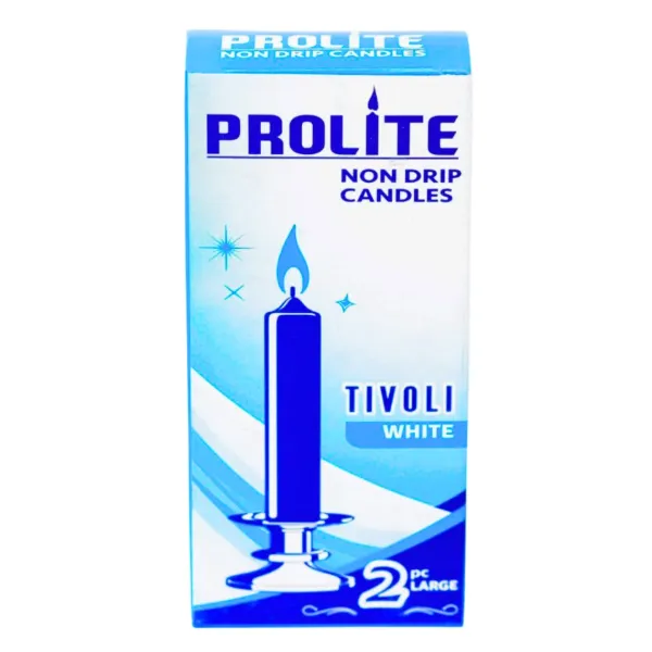Prolite Tivoli White Candles 36pcs x 2