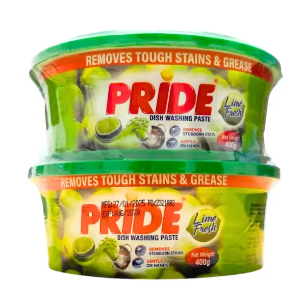 Pride Dishwashing Paste 400g + 400g (Banded)