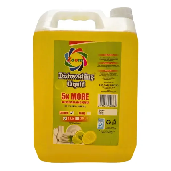 Zoom Dishwashing Liquid Lemon 5L