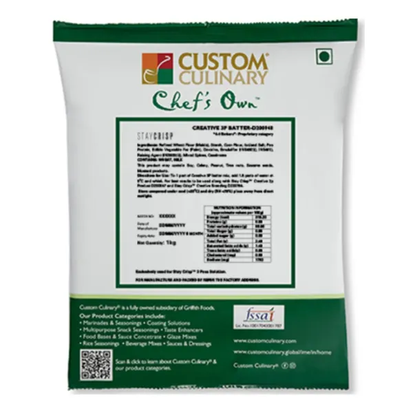 Chef's Own Stay Crisp Creative 3p Batter 1kg