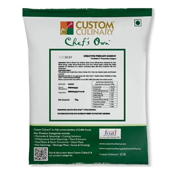Chef's Own Stay Crisp Creative 3p Predust 1kg