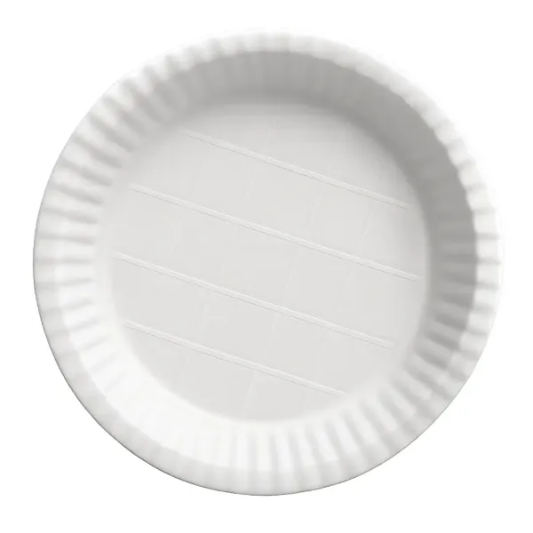 "Plastic Plates White 11"" 25pcs"