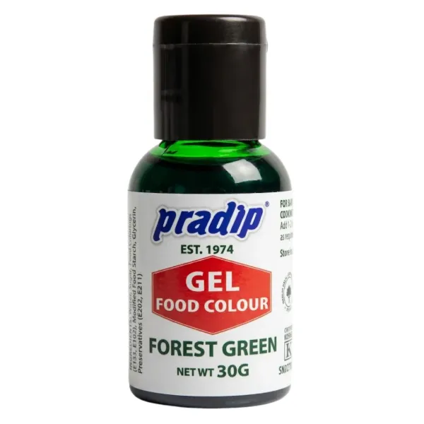 Pradip Gel Food Colour Forest Green 30g