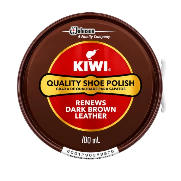 Kiwi Shoe Polish Dark Tan 100ml
