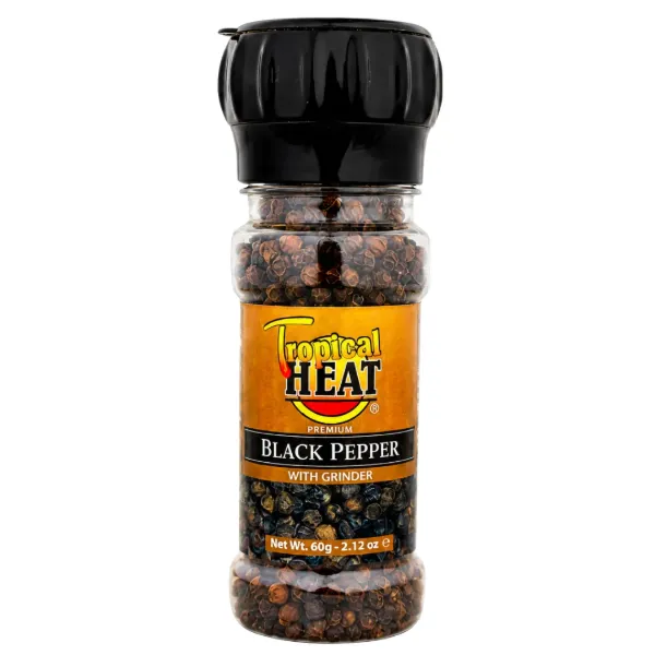 Tropical Heat Black Pepper Corn with Grinder 50g