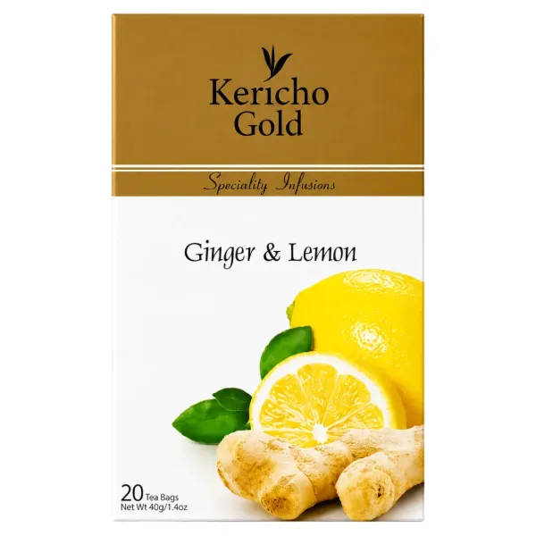 Kericho Gold Tea Bags Ginger & Lemon 2g x 20