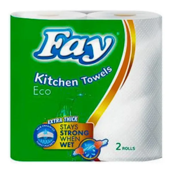 Fay Eco Kitchen Rolls Twin Pack 2 Rolls
