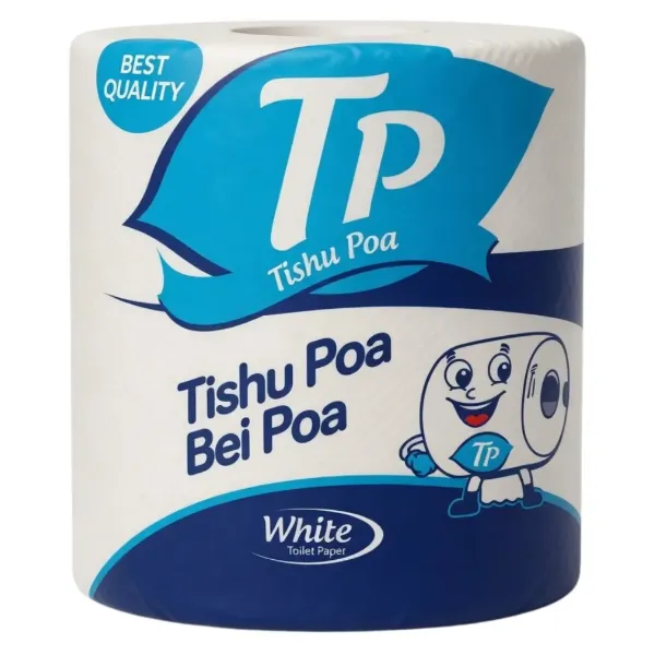 Tishu Poa Toilet Paper White 40pcs (200 sheets)