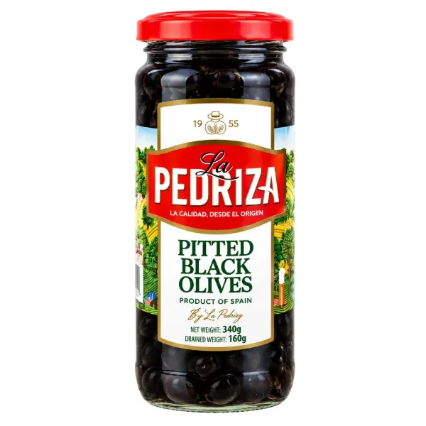 La Pedriza Pitted Black Olives 340g
