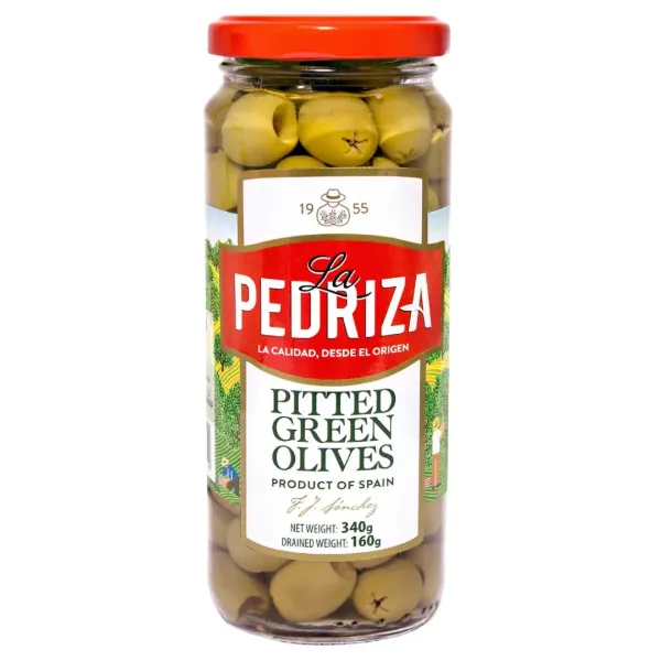 La Pedriza Pitted Green Olives 340g