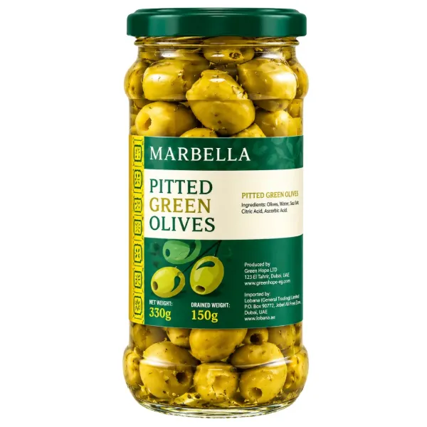 Marbella Pitted Green Olives 330g