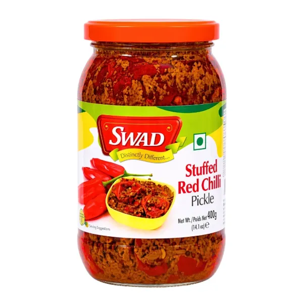 Swad Stuffed Red Chilli Pickle 400g