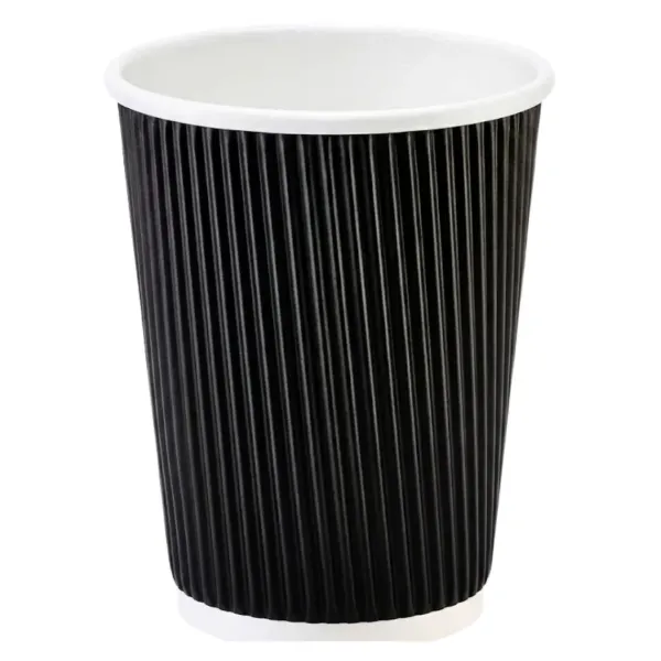 Paper Cups Ripple 350ml (12oz) 25pcs